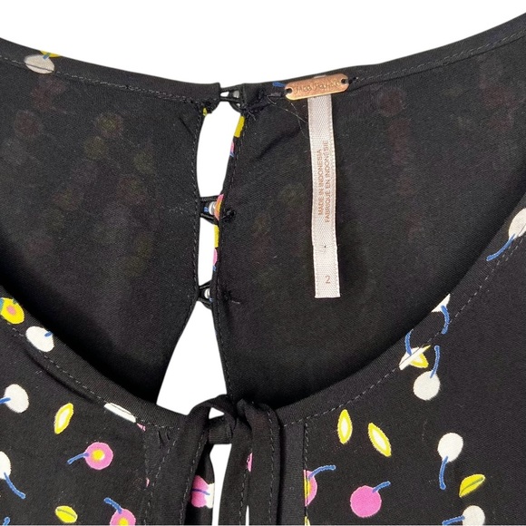 Free People Coryn A line Pleated Twee Holiday Women’s Mini Dress Sz 2 - Picture 5 of 12